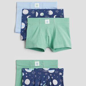 NWT H&M Boys Kids 5-pack Trunks Underwear 100% Cotton Multicolor New Size 5T